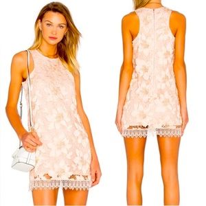 Lovers & friends Caspian Shift Dress - white lace